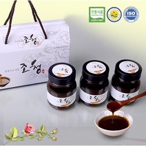 두미원 명인 유기농 쌀 생강 조청 400gx3병 쌀엿 과당 인공꿀 선물세트