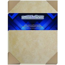 중간 사이즈 - 오래된 색상의 양피지 카드 종이 시트 앤티크 캘리그래피 스크롤 초대장 인증서 빈티지 스크랩북 프린터 또는 컴퓨터 용; 65lb 커버 243 GSM