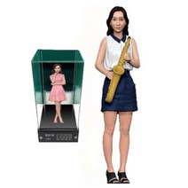 아바타피규어 주문제작 실사 여자친구 피규어 이별 이별패 100일 1000일 트로피 감사 감사패 기념 기념패 축하 축하패 공로 공로패 선물, 3번- 색소폰 든 여자