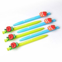 애플데이 사과 캐릭터 볼펜 애플 데이 친구 사랑 주간, 민트-프렌즈 사과볼펜