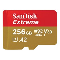 [샌디스크sd카드512] 샌디스크 익스트림 마이크로 SD 카드 CLASS10 100~160MB/S (사은품), 256GB
