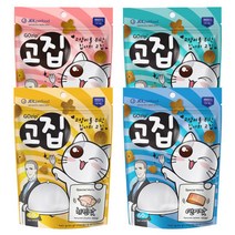 동동이네 고양이 영양간식 고집 60g x 4개 4종 모음 택1 크런치 바삭한 이빨과자 기호성 좋은 간식 면역력 향상, 참치맛 x 4개