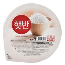 햇반 백미, 210g, 1개