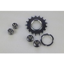 픽시코그 cog fixiecog 1 세트 스피드 세이프 스틸 m9 ​​9mm 프론트 링, 없음