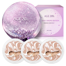 에이지투웨니스 샤이닝드롭 팩트 에디션 케이스 + 리필 12.5g x 3p 세트, 23호(화이트라떼), 1세트