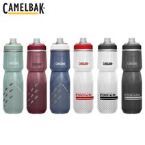 2022 NEW 카멜백 뉴 포디엄 칠 24oz(710ml) 자전거 보냉 물통 물병, 뉴 포디엄 칠리 24oz(710ml), 화이트 블랙(C25)