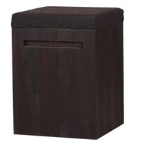 [천삼백케이] [가구니] Teak Storage Stool(티크 스토리지 스툴)블랙, 단품