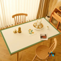 완전방수 가죽 식탁보 테이블보, 75*75*140cm, 번성