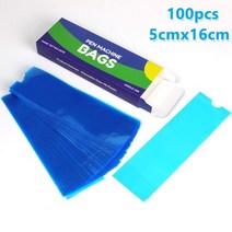 100/200피스 일회용 블루 문신 클립 코드 슬리브 커버 가방 액세서리 의료 플라스틱, 100 pcs