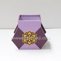 한지 연필꽂이 DIY 한지공예 만들기세트 두리한지공방, 01.복주머니연필꽂이(3)_보라