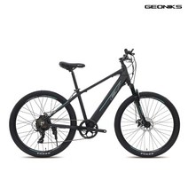 뮤트 EV-27.5 전기자전거 (PAS/스로틀겸용/ 7단/ 디스크/ 27.5형), 매트블랙