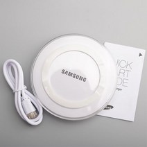 무선 핸드폰 휴대폰 충전기 멀티 고속 갤럭시 S10 S8 S9 Plus S7 S6 S20 S21 울트라 노트 20 울트라/10/9/8/5 EP-PG920I 용 기존 삼성 QI 충전, White