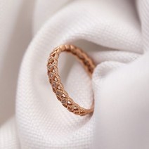 사강 스위트 템포 18K 화려한 골드 가드 금 링 반지 (20.5~25호)