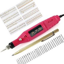 금속 각인기 레이저커팅기 electric mini engraver pen mini diy engraving tool kit for metal glass ceramic wood, 빨간색