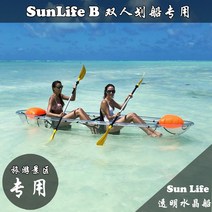 제트 핸들 바다낚시 야외 물놀이 어부 그립 카누 수상 카약 카누 패들 서핑, B타입 투명 테두리 2인승 전용(프리사이즈)