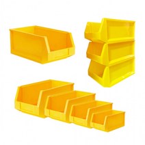 부품상자(노랑) 2호 플라스틱 부품박스 공구통 적재 볼트박스 보관함, 부품상자(노랑)-2호