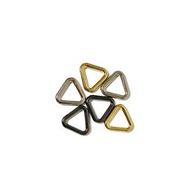 지엔에스 13mm 3T 삼각링 연결고리 금속장식 가방 슈즈 패션 악세사리 부자재, 흑진주