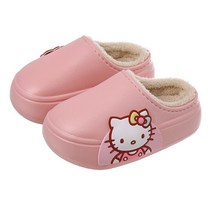 셀럽당 겨울 소녀용 큐티 토끼 털 슬리퍼 미끄럼 방지 방수 슬리퍼