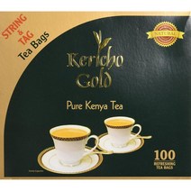 케리초 골드 블랙 티 항산화제가 풍부한 오렌지 페코에 케냐 원산지 독특한 맛 봉투 티백 100개 1개 묶음, 100 Count (Pack of 1)