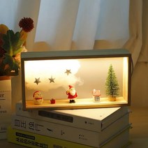 새하영 크리스마스 장식등 선물 LED 무드등 침대 책상 거실 책장 인테리어 소품 장식품, 타입1