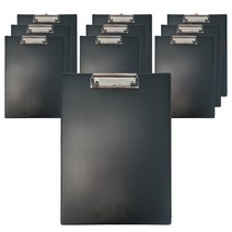 문화산업 F814-7 A4 네오 펜꽃이 클립보드 뒷면 보드판가능(4개팩), 흑색(4개팩)