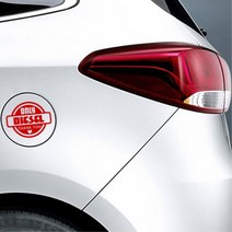 Thankyou 연료 표시 차량 글씨스티커 자동차데칼, 블랙, 가솔린