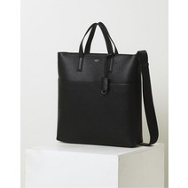 22SS [KEVIN]블랙 스트랩 빅포켓 크로스 겸용 토트백 HJBA2E841BK