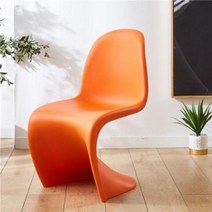 인테리어 모던미드센추리 경수진 컬러 의자 비트라 팬톤, 스몰+오렌지
