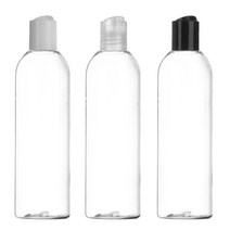 프레스캡 120ml 150ml 200ml 250ml 300ml 500ml 똑딱이캡 공병 화장품, 250ml투명 검정캡, 1개