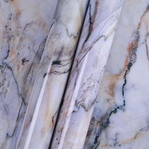 부엌 PVC 벽 스티커 대리석 수조 60cm x 10M 욕실 자체 접착 방수 벽지, 60cm x 3m, Longyan Grey