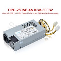 컴퓨터 파워서플라이 cwt poe 1u 7708n 7908n 7716n 280w 전원 공급 장치용으로 잘 테스트 dps 280ab 4a ksa 300s2 dps 280ab 6c, 없음
