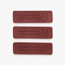 [아씨원단] 45-134 나이스데이 래빗 가죽라벨 Z1