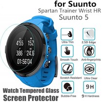 순토 다이빙컴퓨터시계 10pcs 강화 유리 화면 보호기 suunto spartan trainer 손목 hr 라운드 스마트 시계 suunto 5 보호 필름, 순토 5, 순토 5