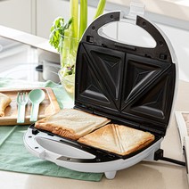 휴머스 3in1 와플메이커 샌드위치 붕어빵 크로플기계 와플팬, 화이트