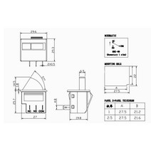호환 냉장고 부품 AC 5A 250V 2 핀 파나소닉 Haier 냉장고 도어 램프 라이트 스위치 교체 범용 주방 액세서, 한개옵션0