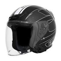 그라비티 G-7 헬멧 / 오픈페이스 초경량 / 내피분리 / G7 GRAVITY Helmet, 블랙/화이트, S