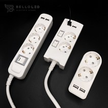 두남 써보니 USB 개별 접지 멀티탭 2구 3구 4구 5구 6구 1.5M 3M 5M, C)접지 메인스위치 4구, 1개