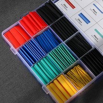 우주툴스 열 수축튜브 세트, 수축튜브 530 pcs (케이스 포함)
