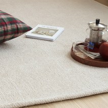 보솜이 워셔블 단모 극세사 거실러그 베이지 4size