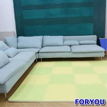 ForU70 놀이방 퍼즐매트 어린이퍼즐매트 4개 아기쿠션매트 아기매트 거실매트 강아지매트, 라임
