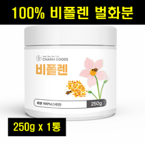 먹는화분 벌꿀 꿀벌 화분 가루 꽃가루 벌꽃 가루 꿀화분 분말 비폴렌 100% 100퍼센트 100프로 250g 1통