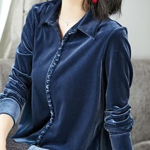 [케익] 일자콩단추 블라우스