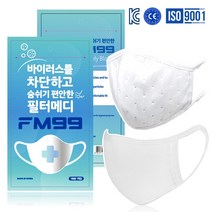필터메디 FM99 마스크 99% 방한용 마스크 1매, 엠보형