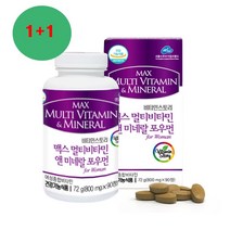 비타민스토리 멀티비타민앤미네랄 여성용 여자 중고등학생 종합영양제 여학생 수험생 직장인 포우먼 멀티비타민 종합비타민 파이토케미컬 엽산 셀레늄 석류 홍화씨 녹차 코엔자인Q10 나이아신, 2병, 90정