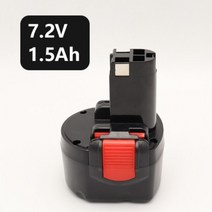 호환 리튬 배터리 충전기 보쉬 BOSCH E형 7.2-14.4V 범용 전동 공구 GSR12-2, 7.2v 2.0Ah(2000밀리암페어아워)개