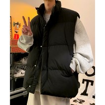 패딩 베스트 남자 가을 겨울 패션 브랜드 루즈핏 보온 조끼 베스트 나시 코트