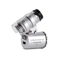 미니 60배율 라이트 LED 확대경 고배율 지폐 동전 우표 보석 감식 감별 검사 돋보기 휴대용