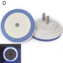 OEM 1PC 스마트 플러그 LED 광제어 센서 소등 백광 히터미규 플러그인 발광등 야광센서 램프 DC 110-240V, D