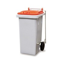 페달형 아파트 음식물쓰레기통 STC-60P(60L) 음식물폐비닐수거함, 주황