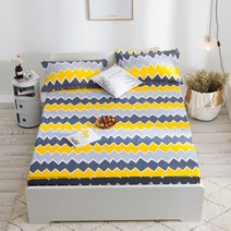 mecerock 방수 매트리스 커버 인쇄 침대 커버 보호기 통기성 소프트 매트리스 토퍼 싱글 더블 침대